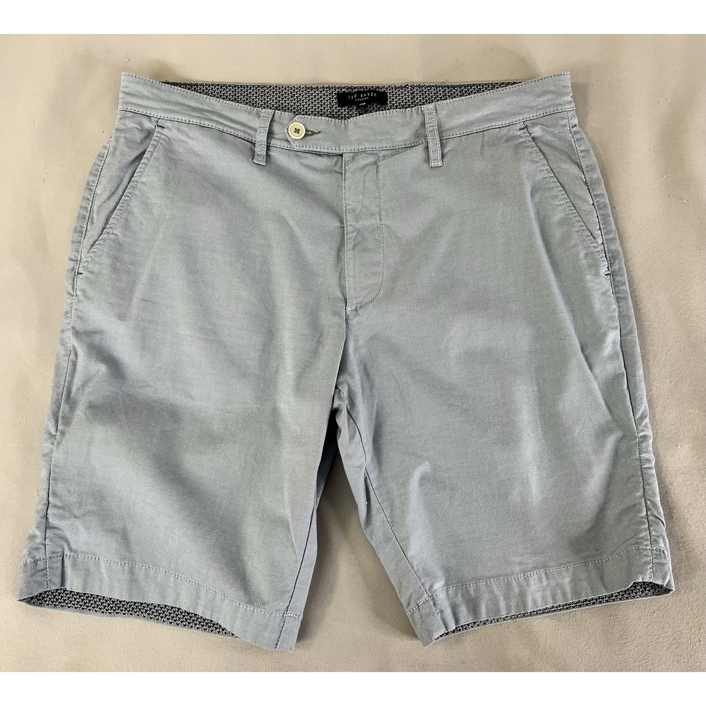 Ted Baker Cotton Chino Shorts Mens Sz 34R Blue Golf Preppy Casual‎